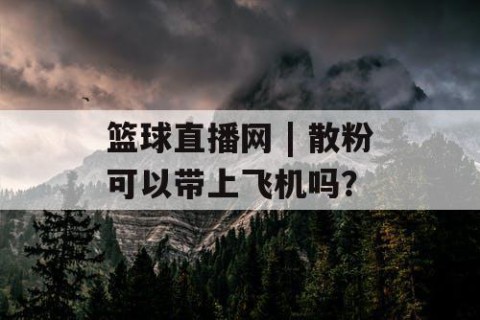 篮球直播网 | 散粉可以带上飞机吗？