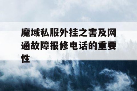 魔域私服外挂之害及网通故障报修电话的重要性
