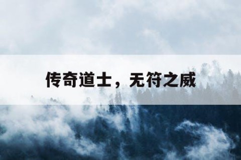 传奇道士，无符之威