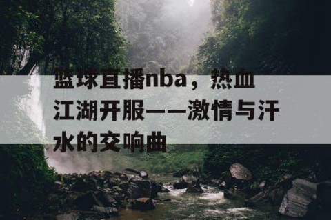 篮球直播nba，热血江湖开服——激情与汗水的交响曲