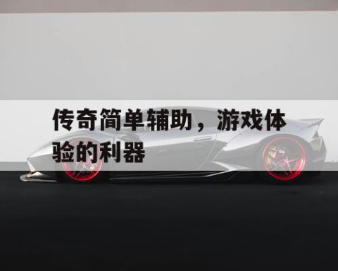 传奇简单辅助，游戏体验的利器