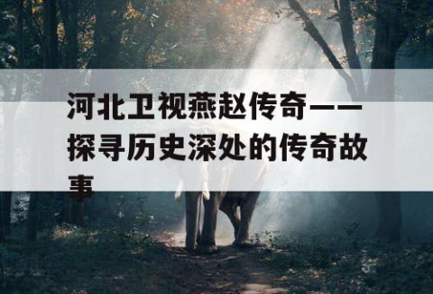 河北卫视燕赵传奇——探寻历史深处的传奇故事