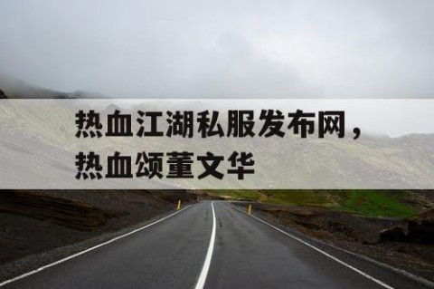 热血江湖私服发布网，热血颂董文华