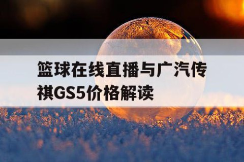 篮球在线直播与广汽传祺GS5价格解读