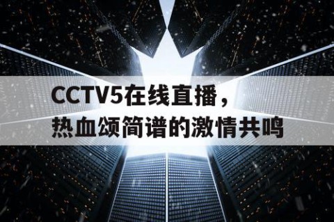 CCTV5在线直播，热血颂简谱的激情共鸣