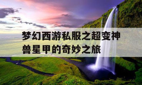 梦幻西游私服之超变神兽星甲的奇妙之旅