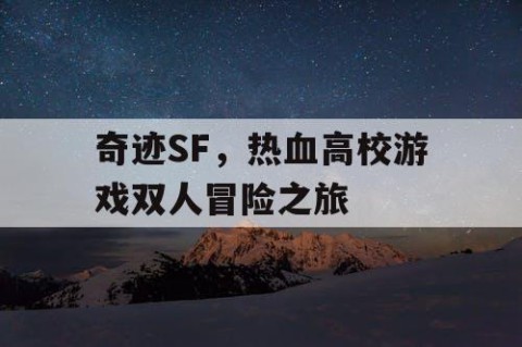 奇迹SF，热血高校游戏双人冒险之旅