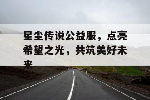 星尘传说公益服，点亮希望之光，共筑美好未来