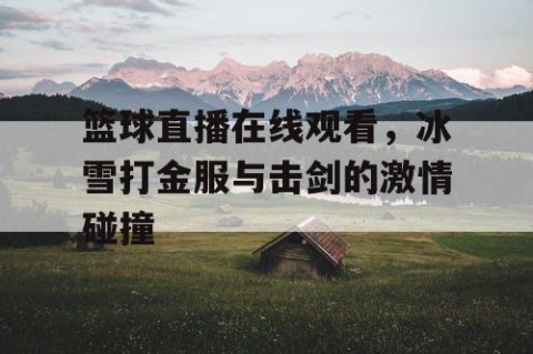 篮球直播在线观看，冰雪打金服与击剑的激情碰撞