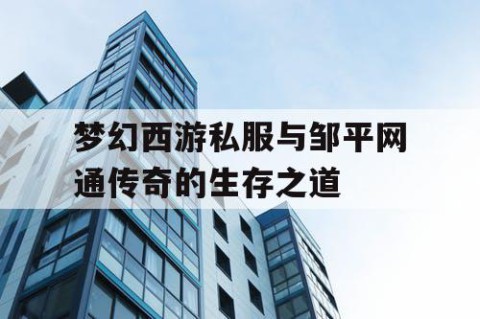梦幻西游私服与邹平网通传奇的生存之道