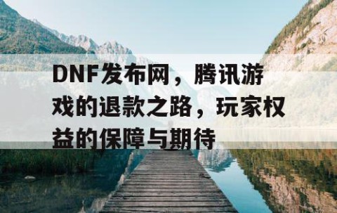 DNF发布网，腾讯游戏的退款之路，玩家权益的保障与期待