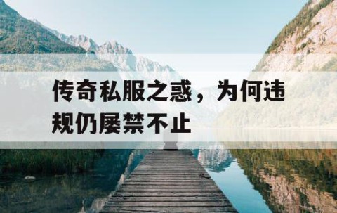 传奇私服之惑,为何违规仍屡禁不止