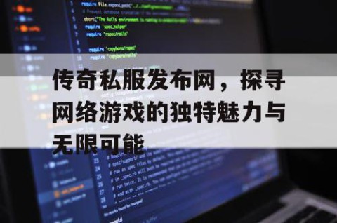 传奇私服发布网,探寻网络游戏的独特魅力与无限可能