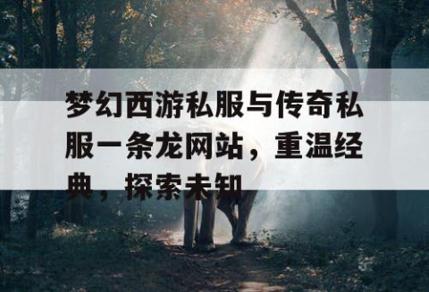 梦幻西游私服与传奇私服一条龙网站，重温经典，探索未知