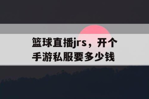 篮球直播jrs,开个手游私服要多少钱