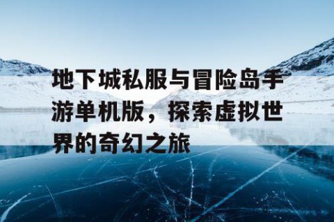 地下城私服与冒险岛手游单机版，探索虚拟世界的奇幻之旅