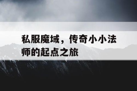 私服魔域，传奇小小法师的起点之旅