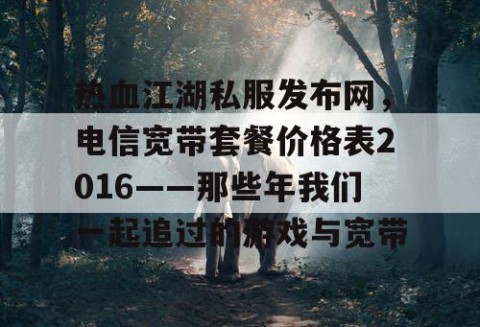 热血江湖私服发布网，电信宽带套餐价格表2016——那些年我们一起追过的游戏与宽带
