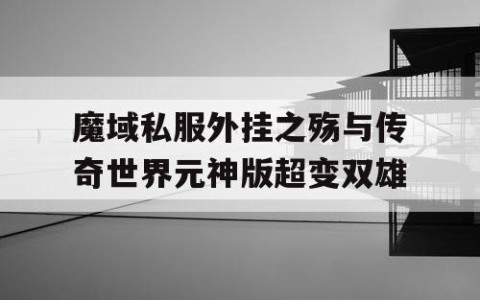 魔域私服外挂之殇与传奇世界元神版超变双雄