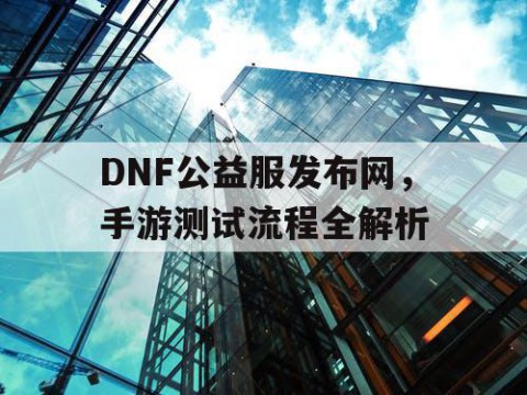 DNF公益服发布网，手游测试流程全解析