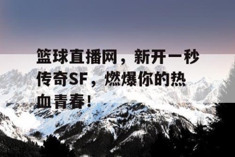 篮球直播网，新开一秒传奇SF，燃爆你的热血青春！