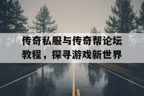 传奇私服与传奇帮论坛教程,探寻游戏新世界