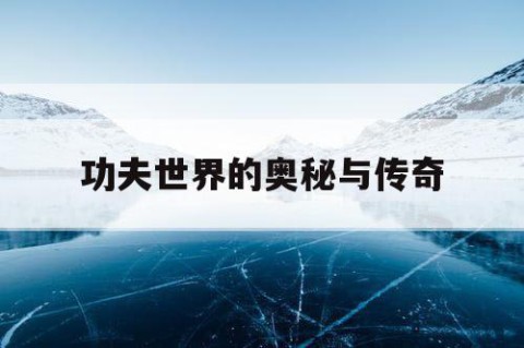 功夫世界的奥秘与传奇
