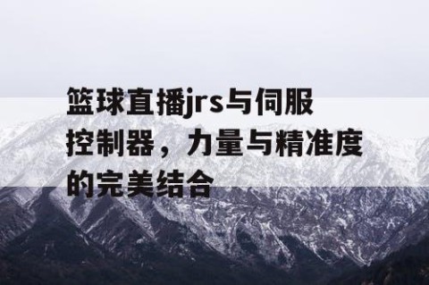 篮球直播jrs与伺服控制器，力量与精准度的完美结合