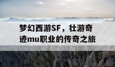 梦幻西游SF，壮游奇迹mu职业的传奇之旅