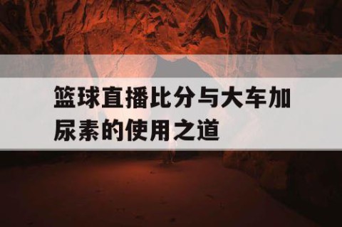 篮球直播比分与大车加尿素的使用之道