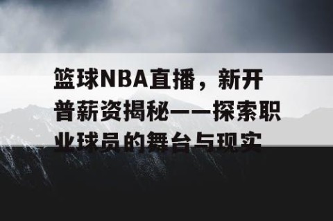 篮球NBA直播，新开普薪资揭秘——探索职业球员的舞台与现实