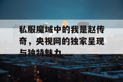 私服魔域中的我是赵传奇，央视网的独家呈现与独特魅力