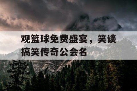 观篮球免费盛宴，笑谈搞笑传奇公会名