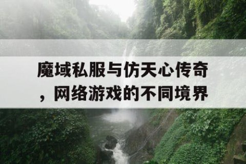 魔域私服与仿天心传奇，网络游戏的不同境界