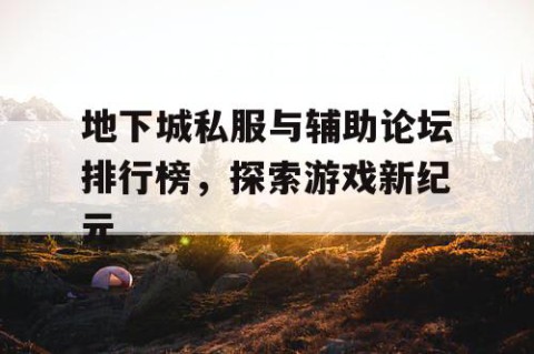 地下城私服与辅助论坛排行榜，探索游戏新纪元