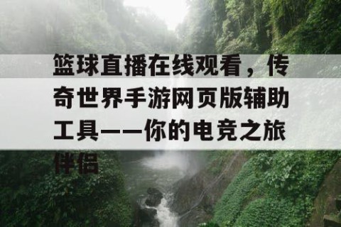 篮球直播在线观看，传奇世界手游网页版辅助工具——你的电竞之旅伴侣