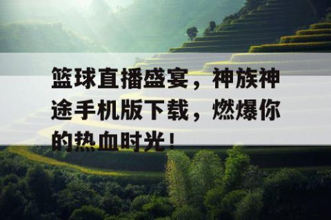 篮球直播盛宴，神族神途手机版下载，燃爆你的热血时光！