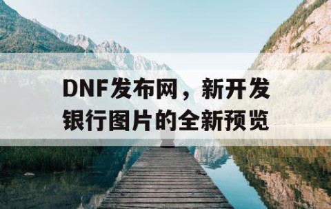 DNF发布网，新开发银行图片的全新预览