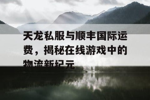 天龙私服与顺丰国际运费，揭秘在线游戏中的物流新纪元