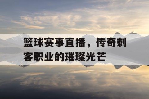 篮球赛事直播，传奇刺客职业的璀璨光芒