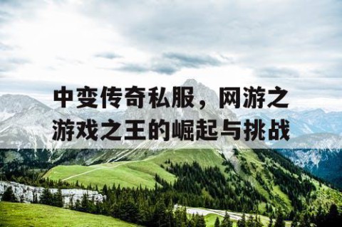 中变传奇私服,网游之游戏之王的崛起与挑战