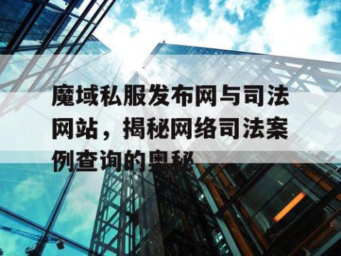 魔域私服发布网与司法网站，揭秘网络司法案例查询的奥秘