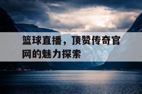 篮球直播，顶赞传奇官网的魅力探索