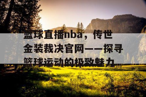 篮球直播nba，传世金装裁决官网——探寻篮球运动的极致魅力