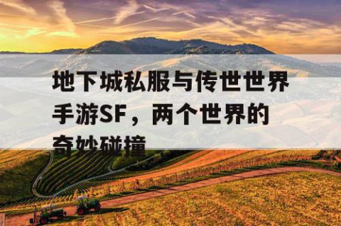 地下城私服与传世世界手游SF，两个世界的奇妙碰撞