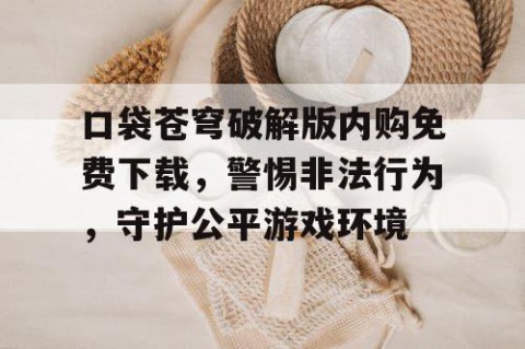口袋苍穹破解版内购免费下载，警惕非法行为，守护公平游戏环境