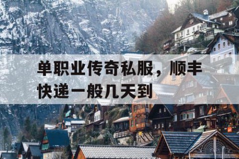单职业传奇私服,顺丰快递一般几天到