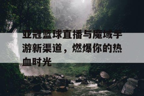 亚冠篮球直播与魔域手游新渠道,燃爆你的热血时光