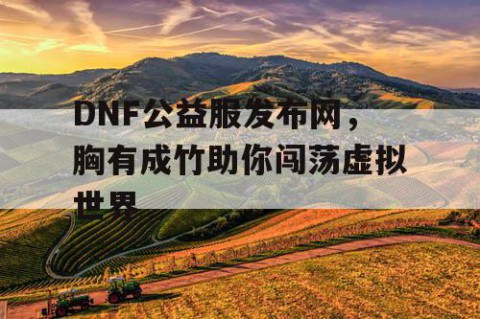 DNF公益服发布网，胸有成竹助你闯荡虚拟世界