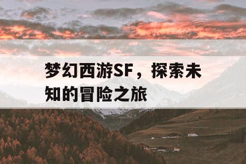 梦幻西游SF，探索未知的冒险之旅